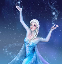 Queen Elsa - Frozen by lilyinblue