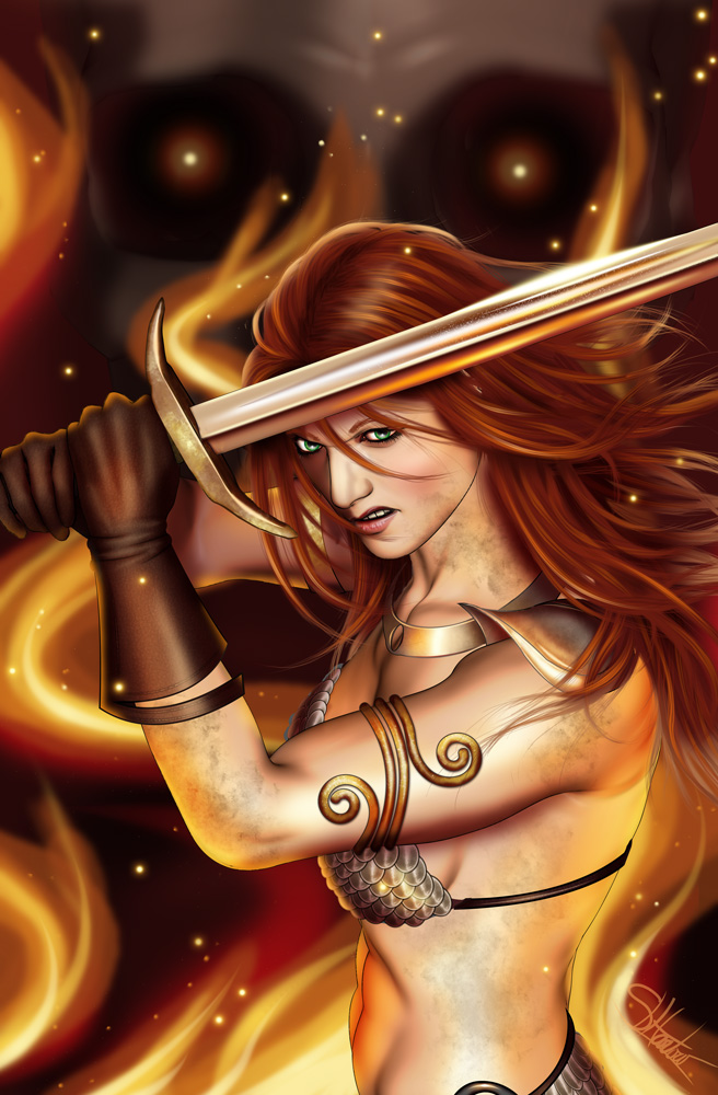 Red Sonja by lilyinblue