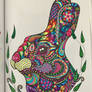 Rabbit I coloured. 
