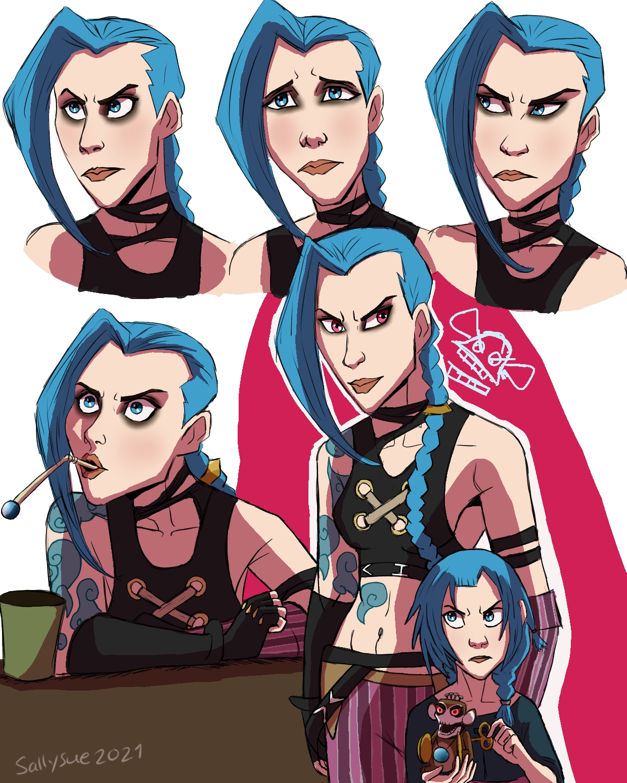 Jinx/Powder Fan-art by Sallysue234 on DeviantArt