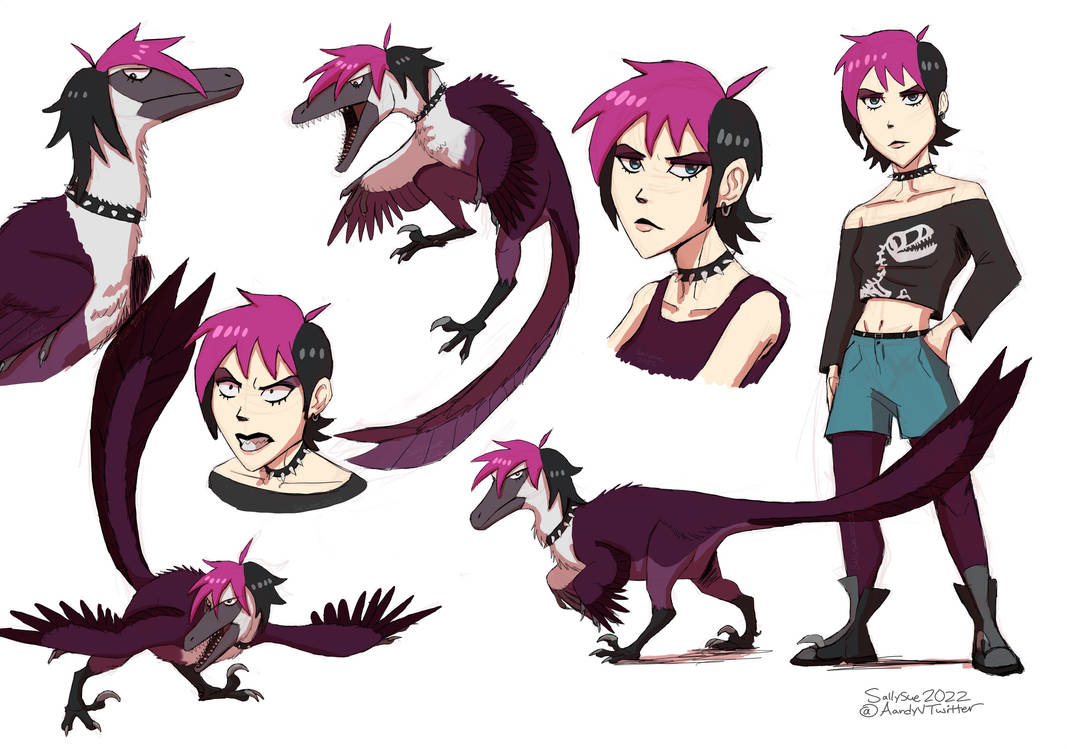 Emo Raptor Girl by Sallysue234 on DeviantArt