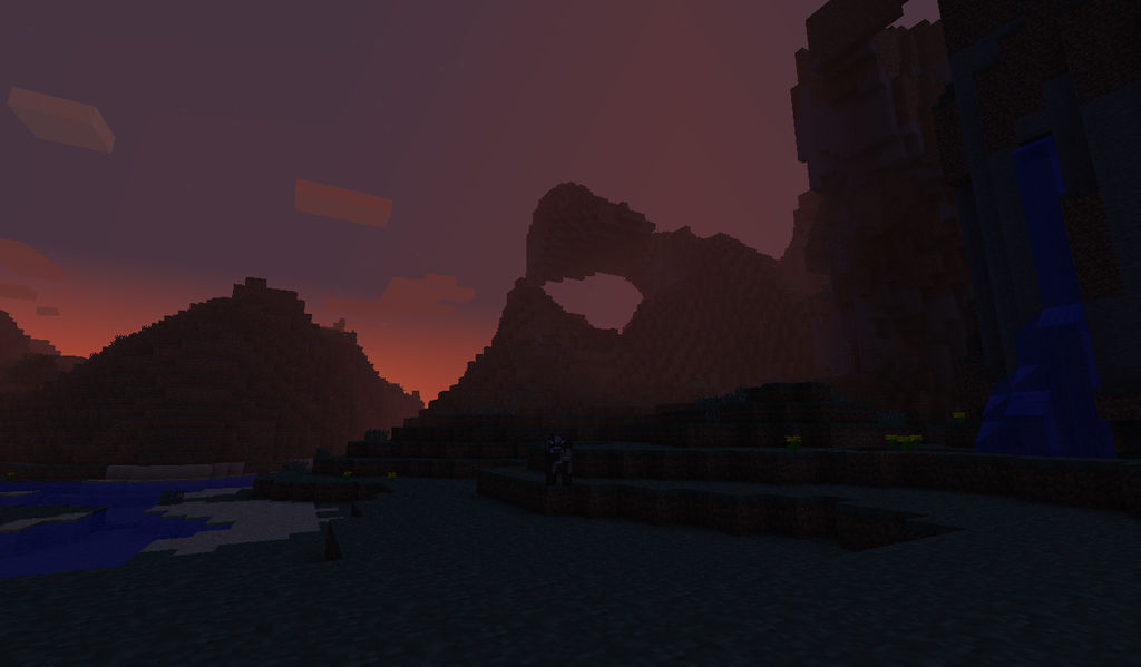 Atardecer en Minecraft