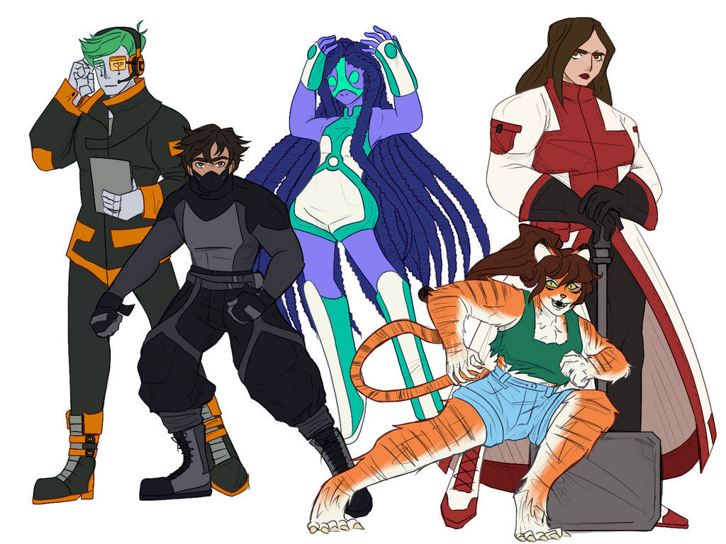 Superhero OC Doodles by cloudywhales on DeviantArt