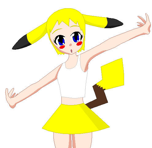 Meg the Pikachu as a Human by Princess-Josie-Riki on DeviantArt