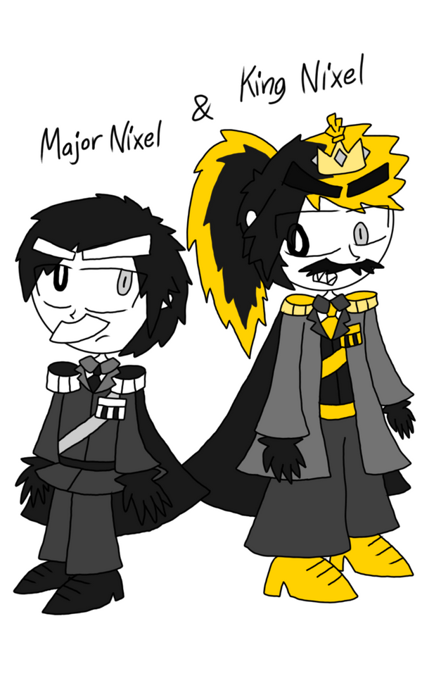 Nixels Human Humanized Major Nixel and King Nixel by Princess-Josie-Riki on DeviantArt