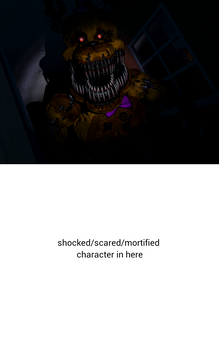 Nightmare Fredbear Meets Who Meme (Blank)