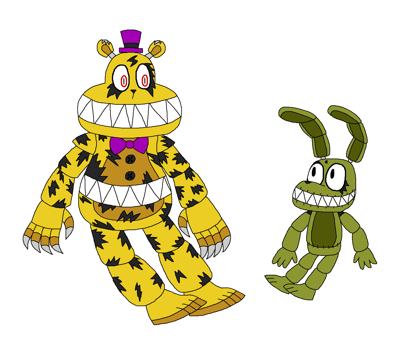 How to Draw Plushtrap Five Nights at Freddy's 