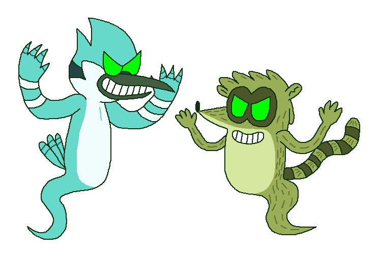 Regular Show - The Ghosts of Mordecai and Rigby by Princess-Josie-Riki ...