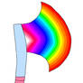 Rainbow-Colored Axe