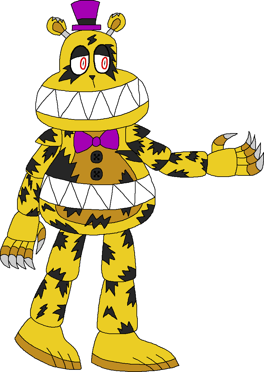 Nightmare Fredbear PNG by OfficialAJP on DeviantArt