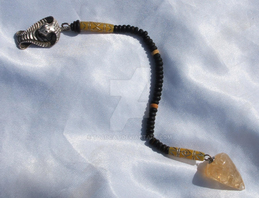 Citrine Snake Pendulum by ToadCat on DeviantArt