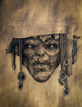 Scketch of shaman (dotwork)