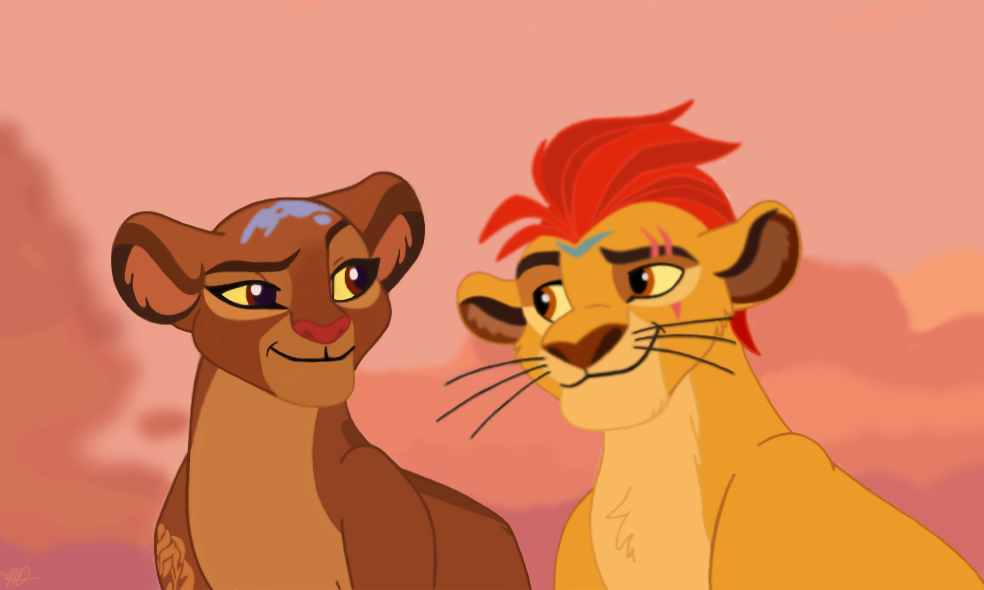 Kion Rani The Lion Guard- King Kion and Queen Rani by selkniwt on DeviantArt