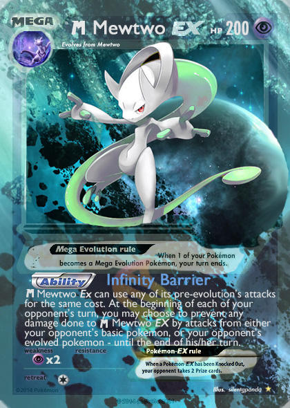 pokemon mewtwo mega card M Mewtwo-EX 159/162 - BREAKthrough Holofoil