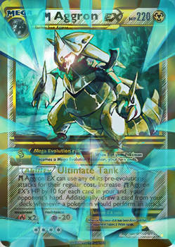 Mega shiny Aggron EX card