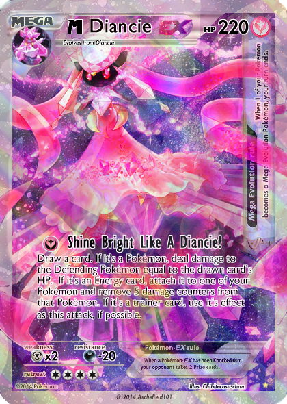 Mega Shiny Diancie Ex Card By Metoro On Deviantart