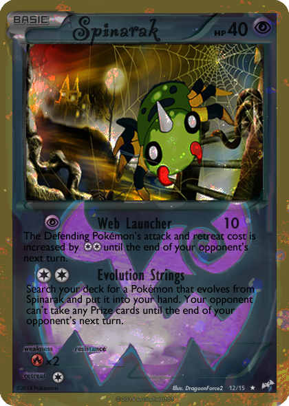 Spinarak card - Halloween set