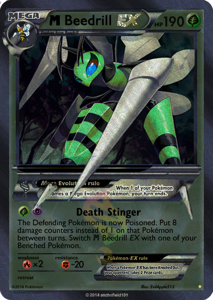 Mega Shiny Beedrill EX Card by Metoro on DeviantArt Mega Shiny Beedrill EX Card by Metoro on DeviantArt
