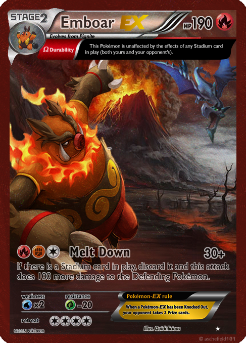 Emboar EX card by Metoro on DeviantArt Emboar EX card by Metoro on DeviantArt