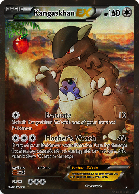 shiny kangaskhan pokemon card POKMON CARD GAME s6a 057/069 U