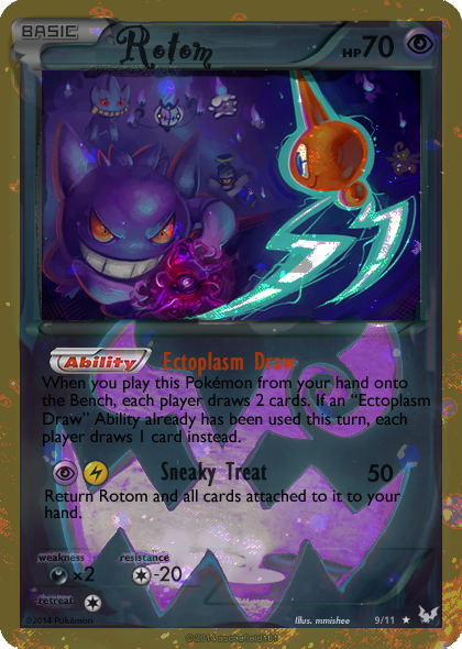 Shiny Mega Gengar Ex card by Metoro on DeviantArt