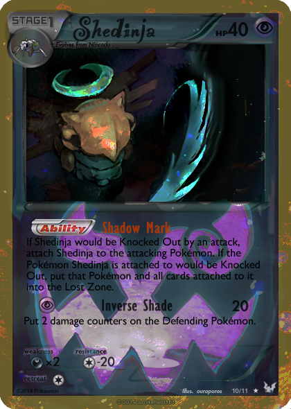 Shedinja card - Halloween 2015 by Metoro on DeviantArt Shedinja card - Halloween 2015 by Metoro on DeviantArt
