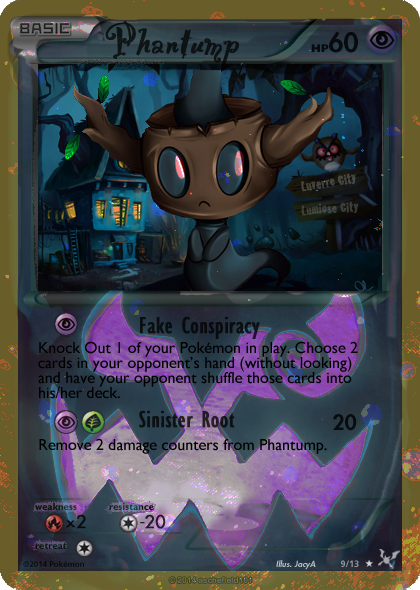 Phantump card - Halloween 2016 by Metoro on DeviantArt Phantump card - Halloween 2016 by Metoro on DeviantArt