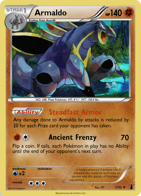 pokemon armaldo card Single LEGENDS AWAKENED (Reverse Holo) Colorless Retreat Cost Is Armaldo actually good right