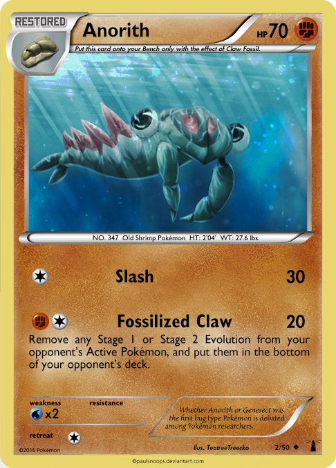 anorith pokemon card Anorith card