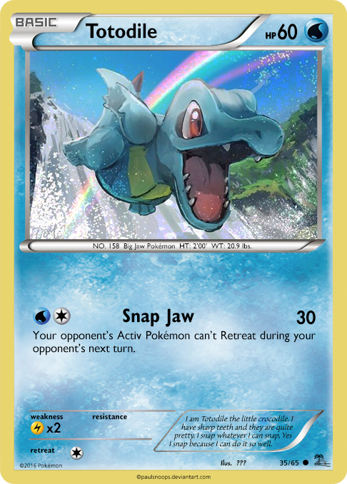 Totodile Card Ro 35 65 By Metoro On Deviantart Totodile Card Ro 35 65 By Metoro On Deviantart
