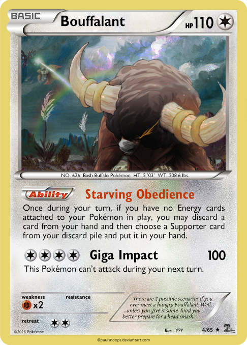 Bouffalant card - RO 4/65 by Metoro on DeviantArt Bouffalant card - RO 4/65 by Metoro on DeviantArt