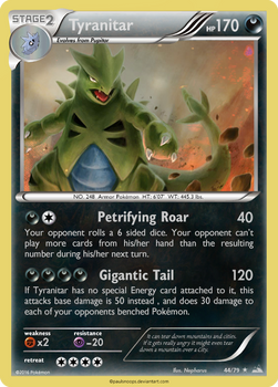 Tyranitar card - SP 44/79