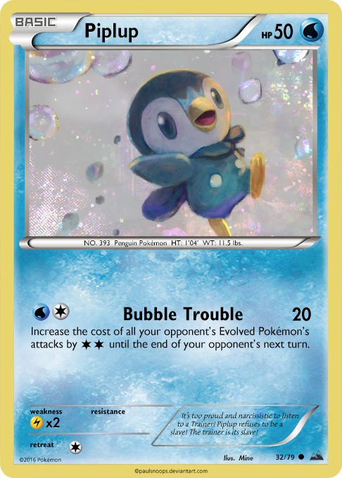 Piplup card - SP 32/79 by Metoro on DeviantArt Piplup card - SP 32/79 by Metoro on DeviantArt