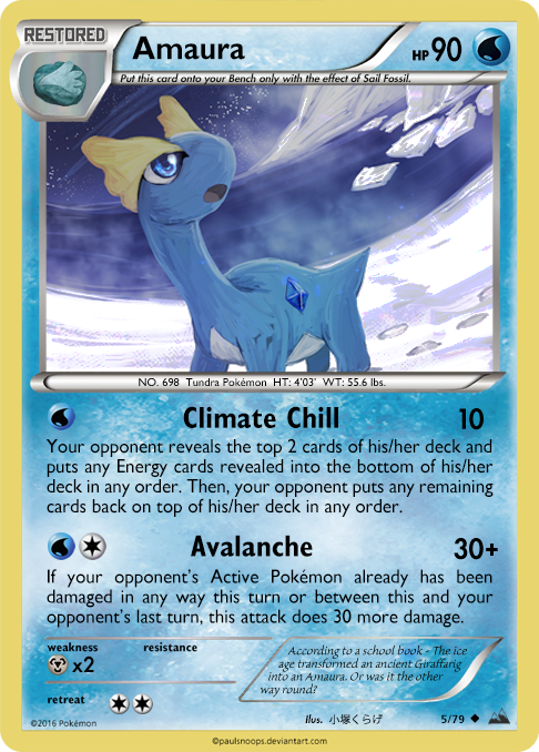 Amaura card - SP 5/79 by Metoro on DeviantArt Amaura card - SP 5/79 by Metoro on DeviantArt