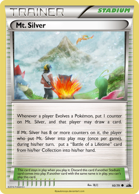 silver pokemon cards The ONE AND ONLY silver card they ever made in the history of Pokemon cards. Silver Dialga EX from Phantom Forces. I always found it odd that out of no where, just
