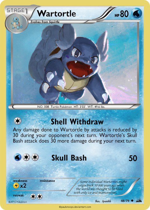 pokemon wartortle card Holo #001/034 GGC 10 Gem Mint Holo Board Games and accessories Wartortle card - SP 48/79