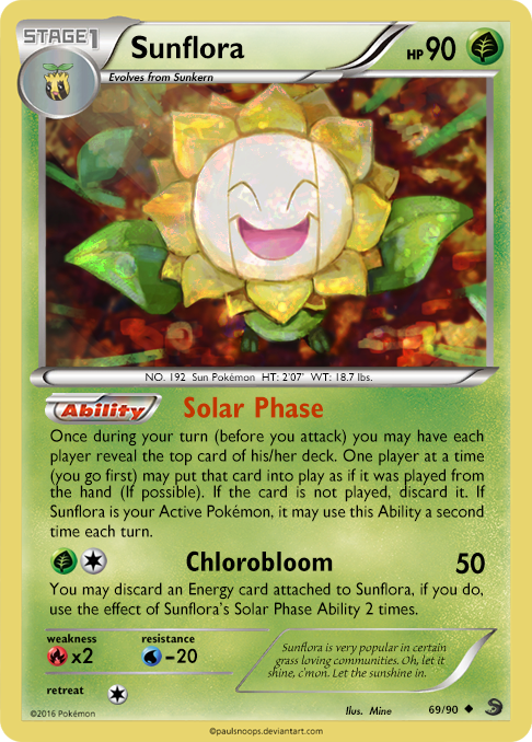 sunflora pokemon card Over the Brick Pokmon Fire x2 Retreat Cost Sunflora | EX Unseen Forces