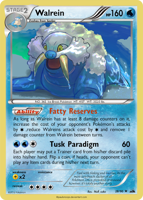 walrein pokemon card Pokemon Primal Clash Walrein #48