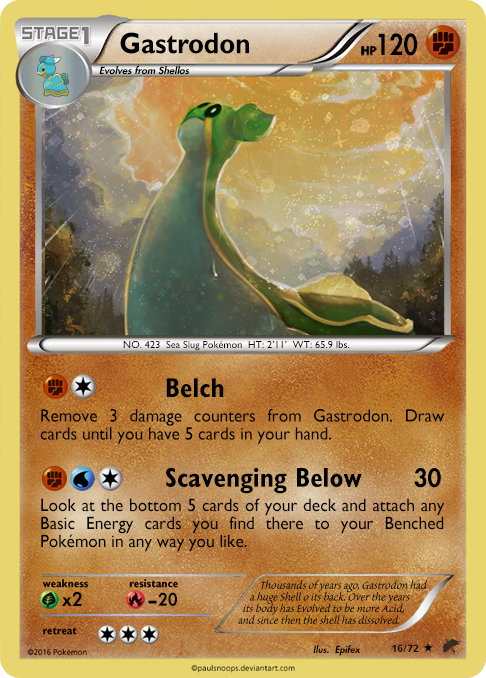 Gastrodon card - JH 16/72 by Metoro on DeviantArt Gastrodon card - JH 16/72 by Metoro on DeviantArt