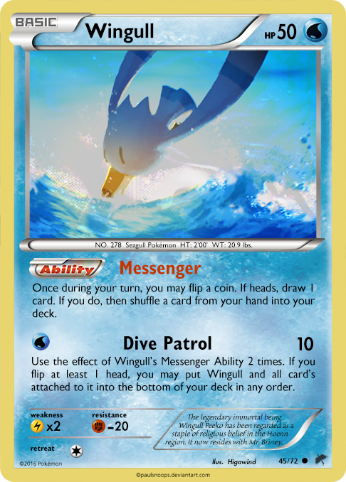 wingull pokemon card - (77) Weakness Lightning +10 Resistance Fighting Wingull 2015 Japanese XY: Emerald
