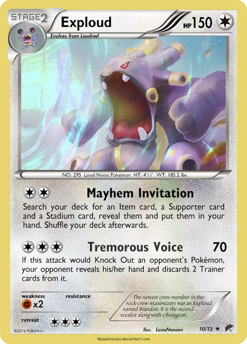 pokemon card exploud - (82/124) - XY Fates Collide Colorless Hyper Voice (120) Weakness Fighting 2 Retreat Cost Pokemon Crystal Guardians Ultra Rare