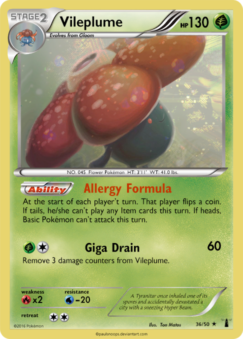 0045 Vileplume (cartas pokemon - pokedex) by estebangamer2001 on DeviantArt