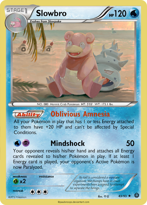 Slowbro card - TV 43/93 by Metoro on DeviantArt Slowbro card - TV 43/93 by Metoro on DeviantArt