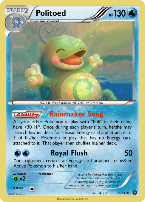 Politoad card - TV 30/93 by Metoro on DeviantArt Politoad card - TV 30/93 by Metoro on DeviantArt