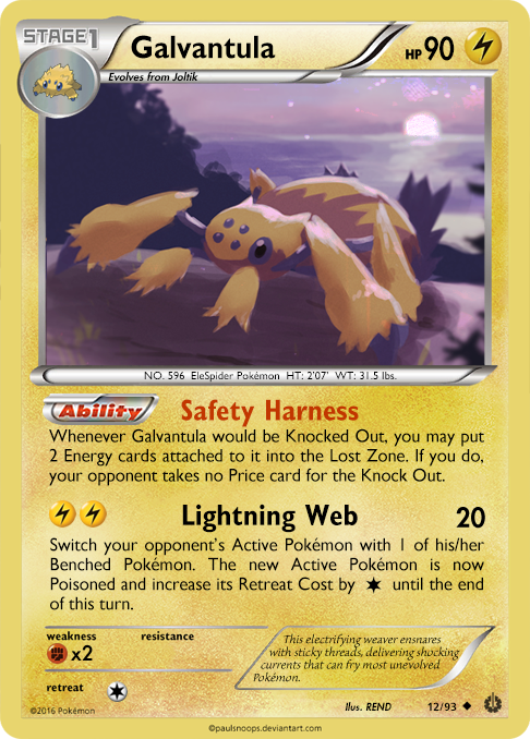 pokemon galvantula card - ex 159/142 - Stellar Crown Colorless Charged Web (110+) If your opponents Active Pokmon is a Pokmon ex or Pokmon V Pokemon Galvantula 106