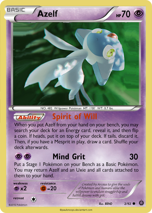 Azelf card - TV 2/93 by Metoro on DeviantArt