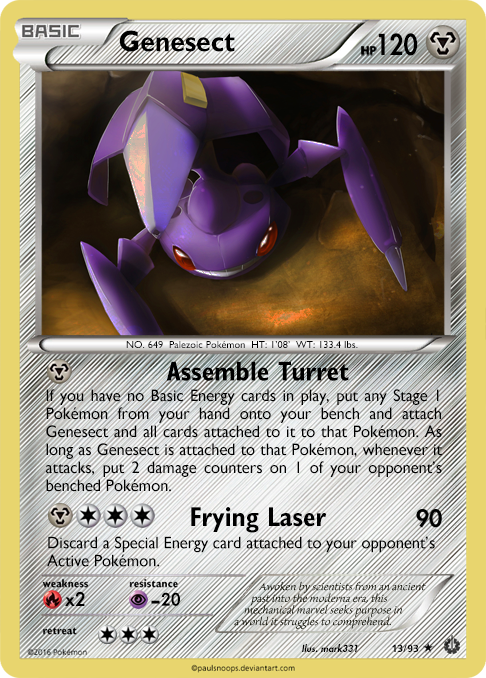 Genesect EX by aschefield101 on DeviantArt