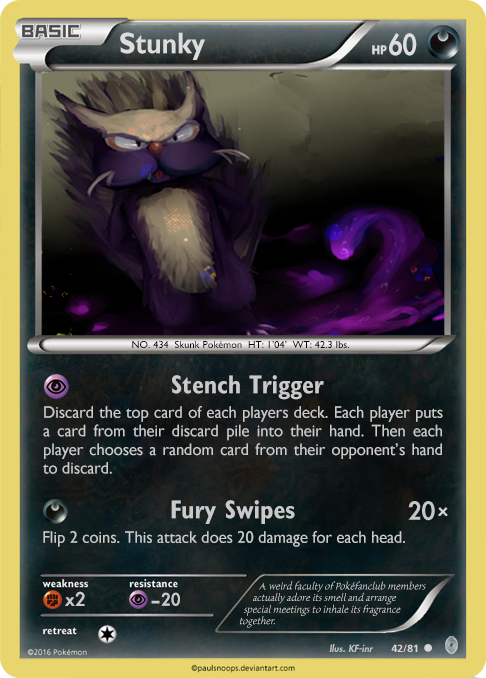stunky pokemon card The item available is listed in the Title Stunky card - AD 42/81