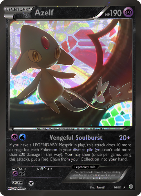 Legendary Azelf card - AD 76/81 by Metoro on DeviantArt Legendary Azelf card - AD 76/81 by Metoro on DeviantArt