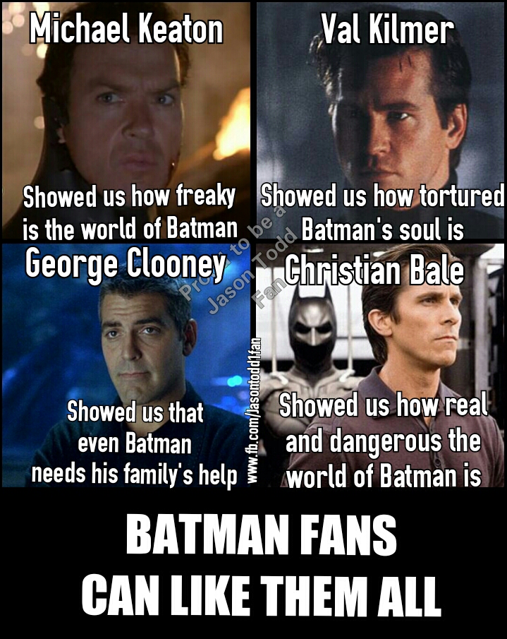 Batman fans love all Batman actors by Jasontodd1fan on DeviantArt